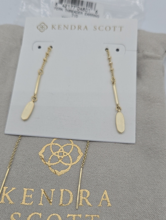 Kendra Scott Jewelry - Kendra Scott Fern Gold Threader Drop Earrings - Gold